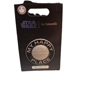 Disney Parks x Her Universe STAR WARS DEATH STAR My Happy Place LR Pin NEW